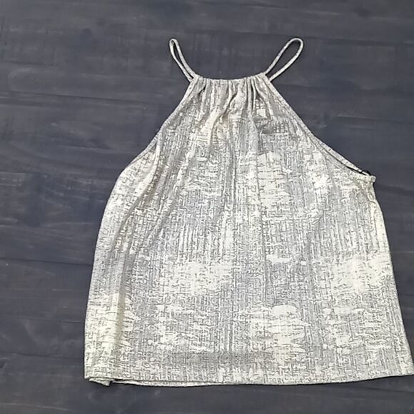 Espresso gold halter top size medium super cute - Picture 1 of 5